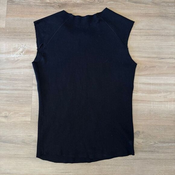 Peaches Merrill Nisker Black Graphic Shirt Size Large Cutoff Raw Punk Erotic - Picture 5 of 5